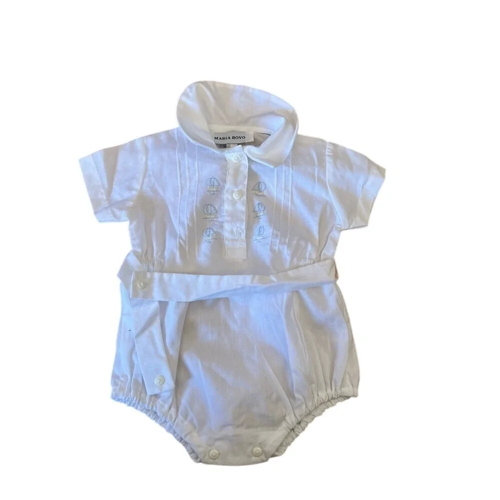 Maria Royo sail‎ boats boys onesie